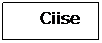 Text Box:       Ciise
